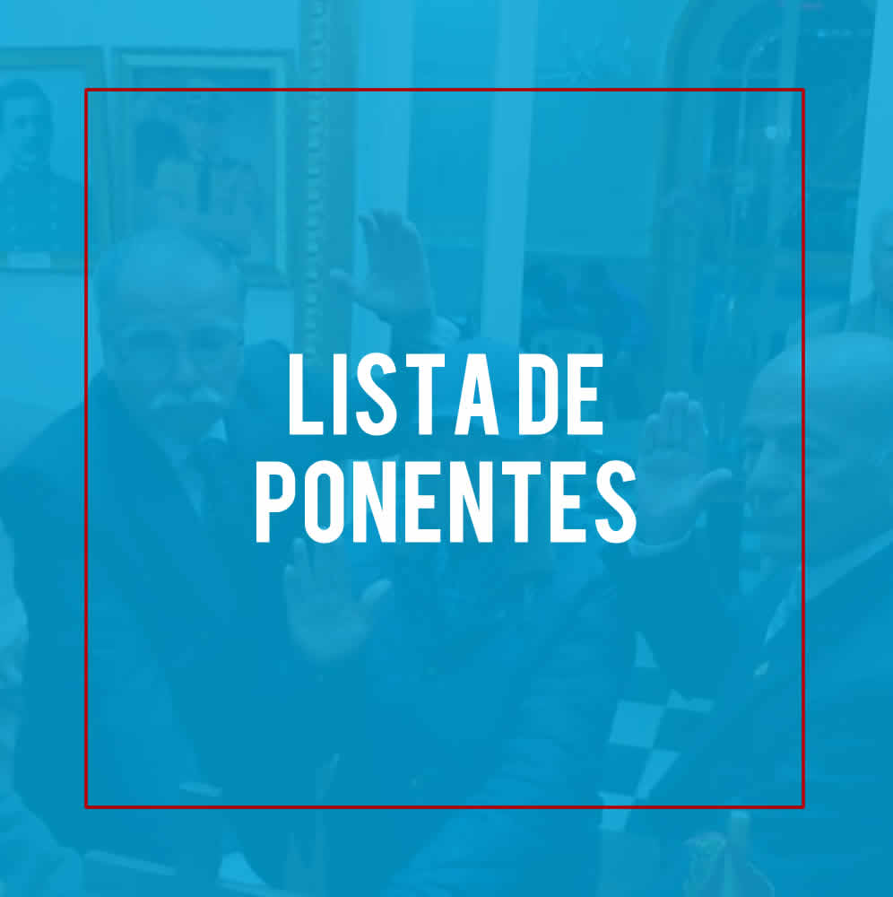 ASOCIACION GUADALUPANA | LISTA DE PONENTES